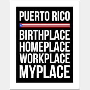 Puerto Rico Place - Birthplace Workplace Homeplace Posters and Art